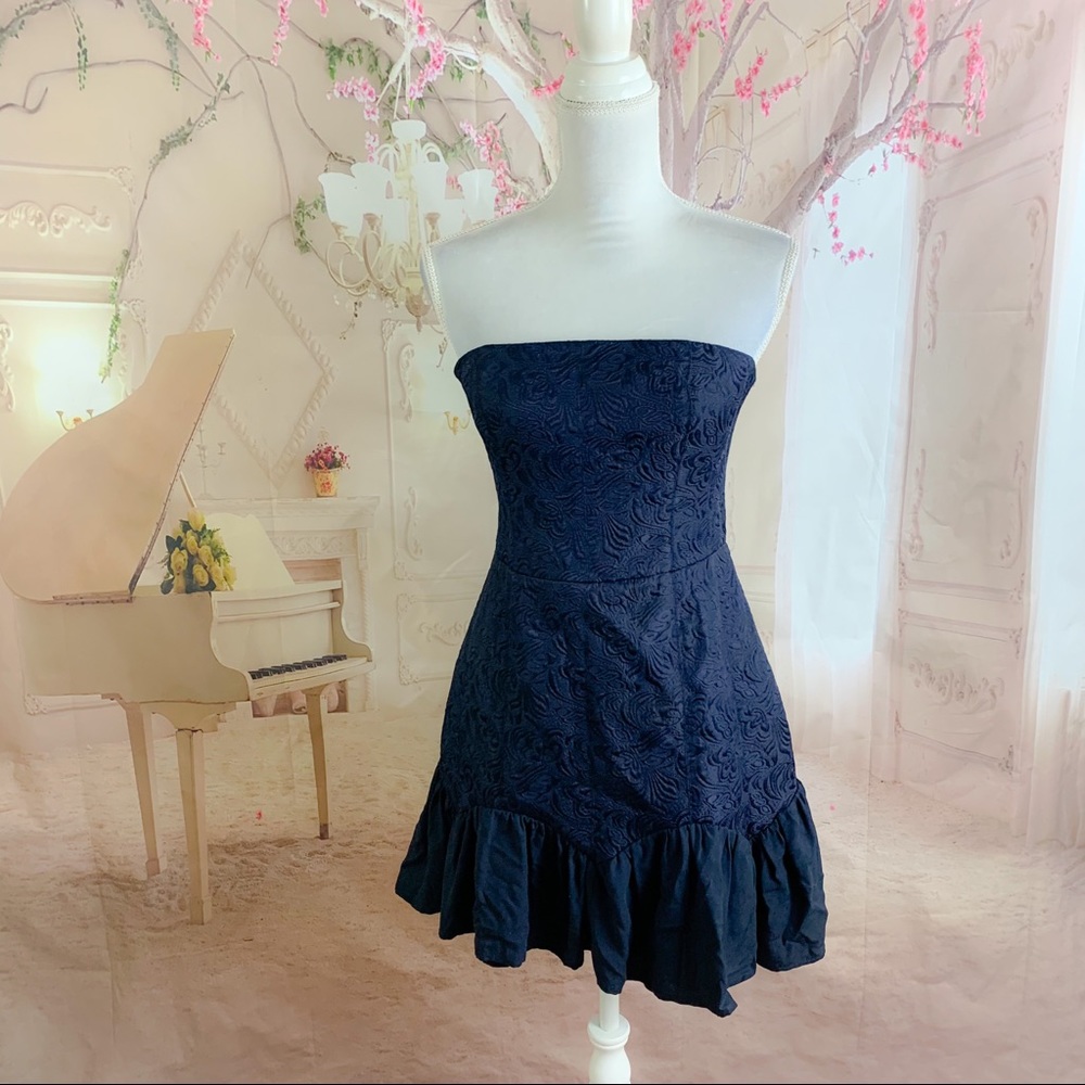 NEW Keepsake The Label Thing Called Love Dress in Navy - Picture 4 of 15